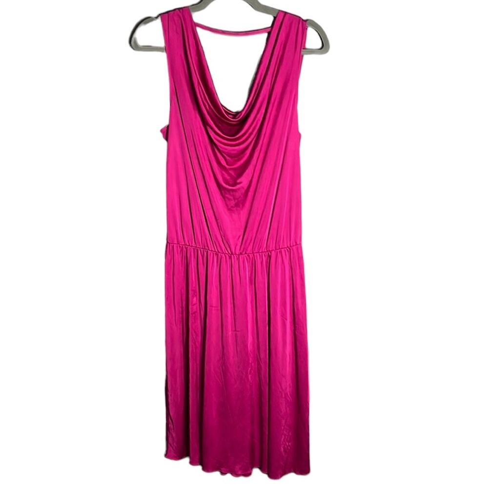 Express Dark Purple Drapey Sleeveless Dress Medium